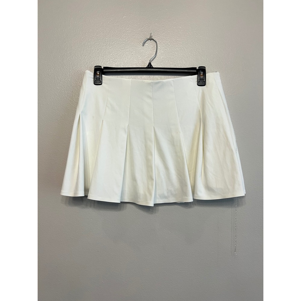 Antonio Melani White Pleated Tennis Skort Athletic Golf Skirt XL Sporty Trendy - Picture 1 of 6
